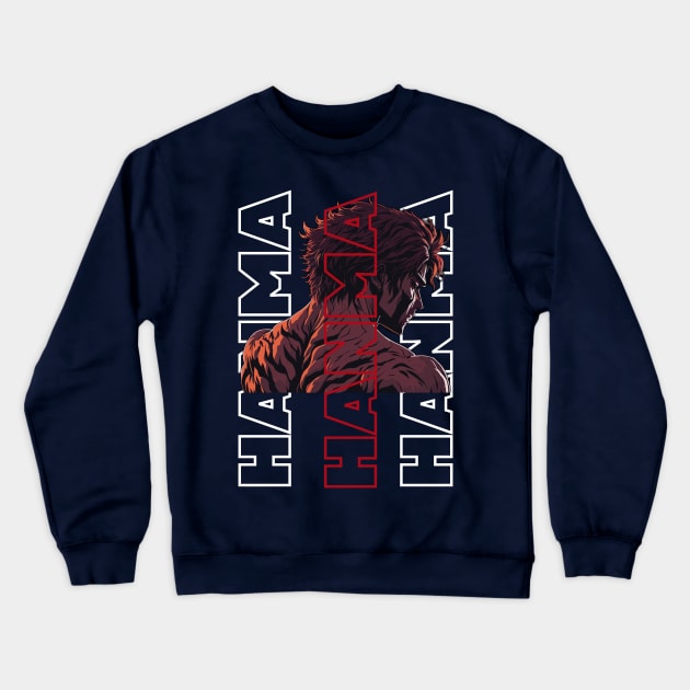 hanma  baki the grappler spirit Crewneck Sweatshirt by Alex